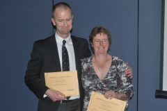 Tony Garrison and Jenny Clarke  -  Hall of Fame inductees